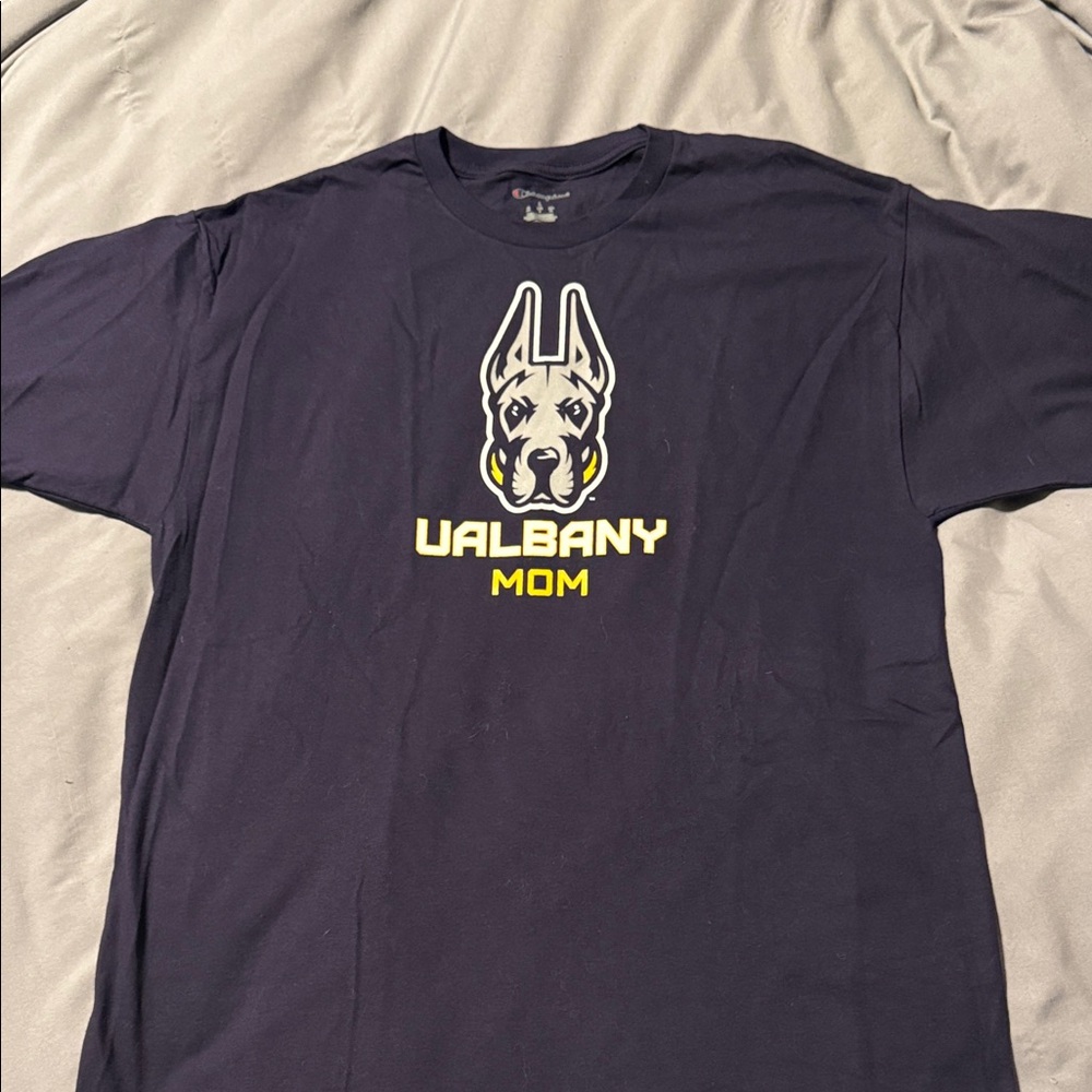 Champion Navy UAlbany Mom Tee
